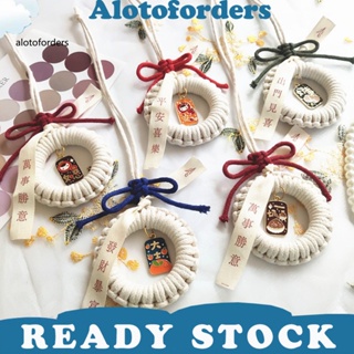 &lt;Alotoforders&gt; จี้ริบบิ้น สําหรับแขวนกระจกมองหลังรถยนต์