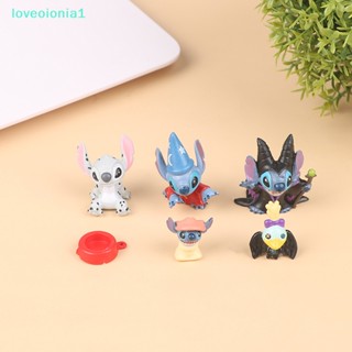 Loveoionia1 โมเดลตุ๊กตาฟิกเกอร์ Lilo &amp; Stitch แฮนด์เมด DIy สําหรับตกแต่ง