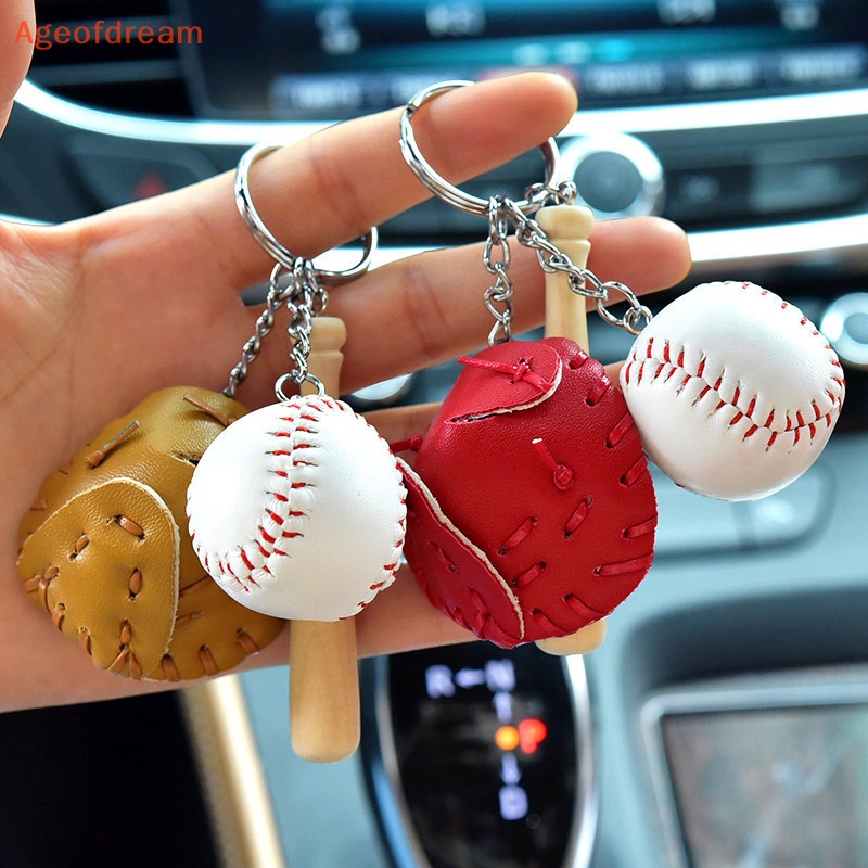 ageofdream-พวงกุญแจถุงมือเบสบอล-ขนาดเล็ก-สามชิ้น-ของขวัญสําหรับผู้หญิง-ผู้ชาย