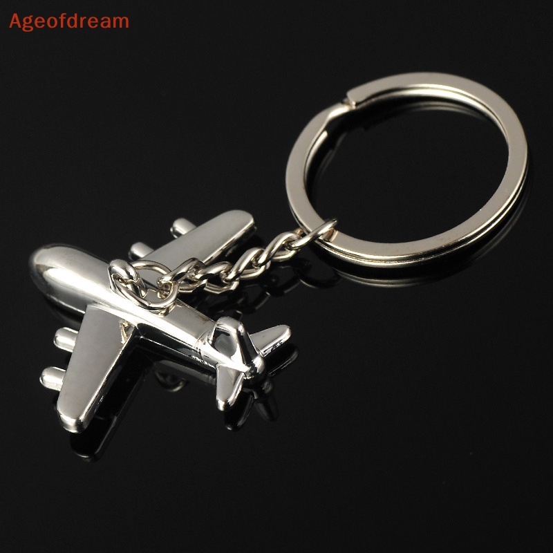 ageofdream-พวงกุญแจโลหะ-จี้เครื่องบิน-3d-สไตล์เรโทร