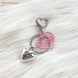 [Ageofdream] Y2k พวงกุญแจ เครื่องประดับ หวาน สีชมพู กลวง พีช หัวใจ พวงกุญแจ สําหรับเด็กผู้หญิง น่ารัก พวงกุญแจ กระเป๋า ตกแต่งใหม่
