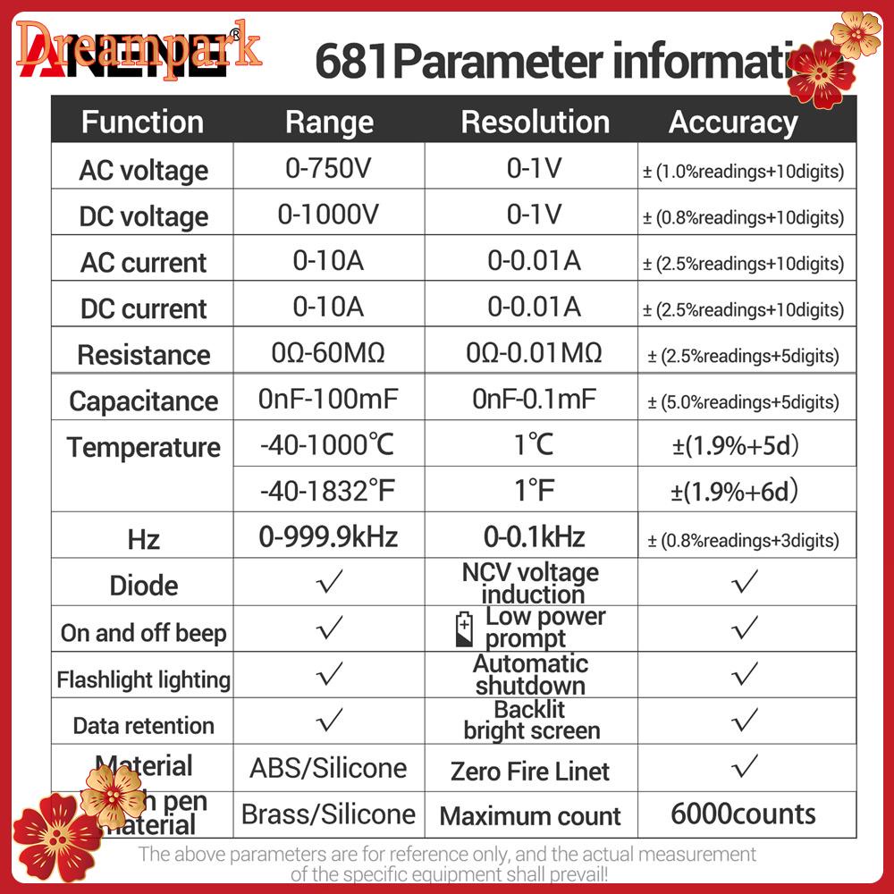 aneng-683-682-681-มัลติมิเตอร์ดิจิตอลอัจฉริยะ-ac-dc-ความจุ-มิเตอร์-ไดโอด-ทดสอบ