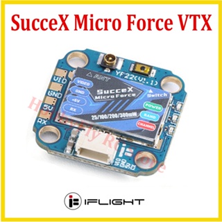 Iflight SucceX ไมโครฟอร์ซ 5.8GHz 40CH PIT 25 100 200mW 300mW VTX พร้อมตัวเชื่อมต่อ IPEX (UFL) 16X16 มม. สําหรับโดรนแข่งขัน