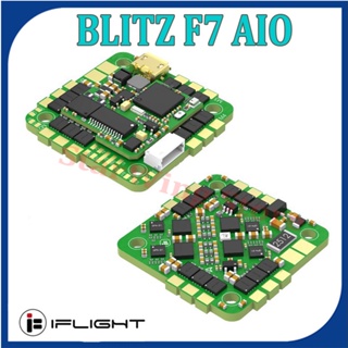 Iflight BLITZ Whoop บอร์ดควบคุมการบิน F7 2-6S 55A AIO ESC พร้อมเมาท์ลาย 25.5*25.5 มม. สําหรับโดรนบังคับ FPV