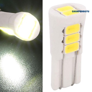 [CFGY] หลอดไฟแดชบอร์ด LED T10 5050 8SMD เซรามิค สําหรับรถยนต์ รถบรรทุก