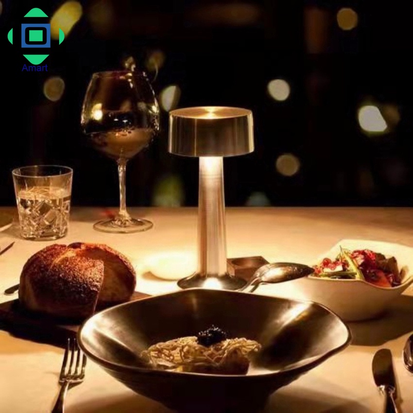 จัดส่งไทย-โคมไฟร้านอาหาร-โคมไฟตั้งโต๊ะ-หลอดไฟ-led-โคมไฟมินิมอล-ของตกแต่งห้อง-โต๊ะทานอาหาร-ชาร์จซ้ําได้-โคมไฟคาเฟ่