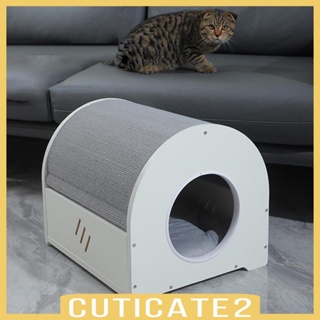 [Cuticate2] บ้านแมว แบบไม้ รังแมว กระท่อม คอนโด เตียงนอนสบาย วิลล่าแมว เตียงสัตว์เลี้ยง เตียงแมว สําหรับลูกแมวนอน