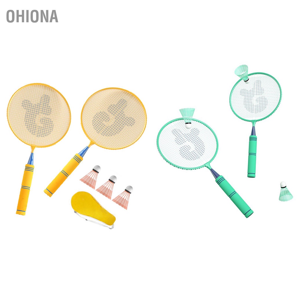 ohiona-ไม้แบดมินตันสำหรับเด็ก-โลหะผสมเหล็ก-น้ำหนักเบา-ชุดไม้แบดมินตันสำหรับเด็กสำหรับเด็กอายุ