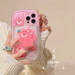 เคสโทรศัพท์มือถือแบบนิ่ม TPU ลายการ์ตูนหมี Lotso น่ารัก สําหรับ OPPO A93 A15 A15s A16 A16K A94 A9 A5 A31 A57 A76 A74 A95 A53 A33 A32 Reno 5F 4F A5s