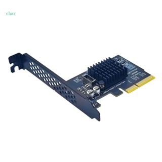 Char การ์ดขยาย PCIE เป็น TYPE C PCIExpress PCIE 4X เป็น USB 3 2 Gen2X2 TYPE C 20Gbps TYPE C สําหรับ PC