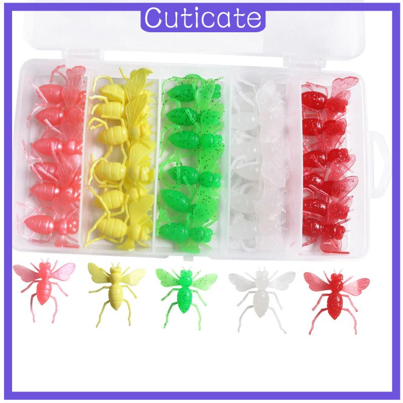 cuticate-เหยื่อตกปลาประดิษฐ์-แบบนิ่ม-ขนาดเล็ก-30-ชิ้น