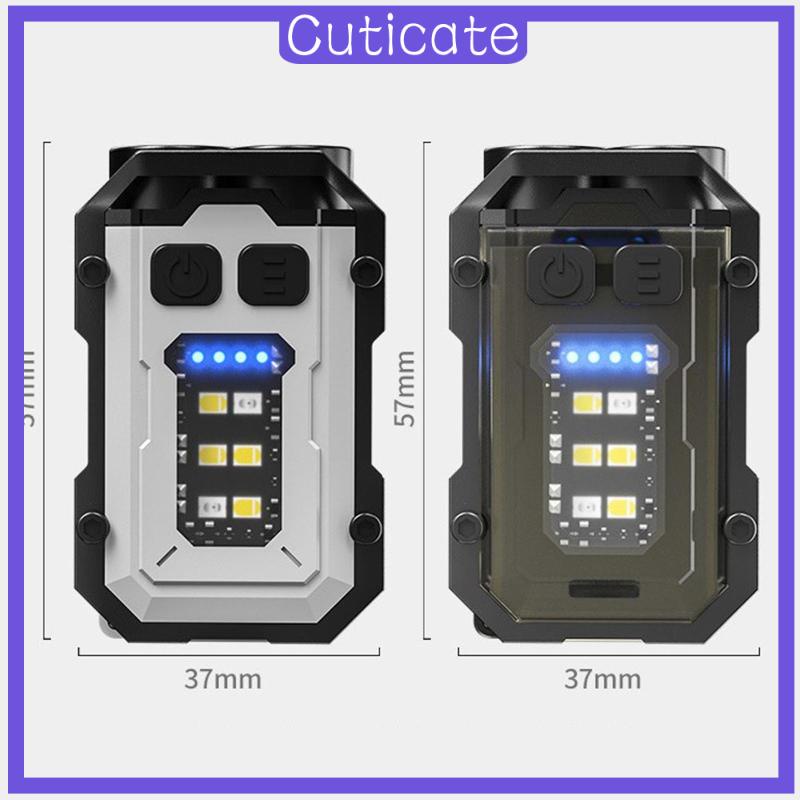 cuticate-พวงกุญแจไฟฉาย-led-8-โหมด-น้ําหนักเบา-อเนกประสงค์-สําหรับเดินทาง-ตั้งแคมป์-แบกเป้