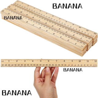 Banana1 ไม้บรรทัดวัด 30 ชิ้น ไม้บรรทัด 30 ชิ้น ไม้บรรทัดตรง 12 นิ้ว เพื่อการศึกษา สําหรับบ้าน