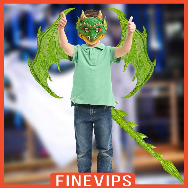 finevips-เครื่องแต่งกายเด็ก-หางไดโนเสาร์-มังกร-งานรื่นเริงวันเกิด-สําหรับเด็ก
