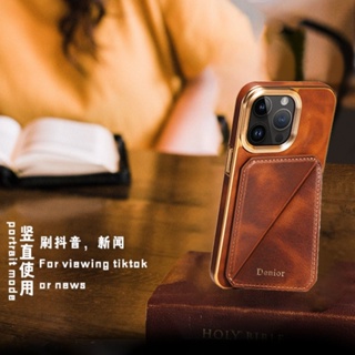 เคสโทรศัพท์มือถือหนัง แบบฝาพับแม่เหล็ก พร้อมช่องใส่บัตร หรูหรา สําหรับ iPhone 14 Pro Max 14 Plus 15 13 12 Pro