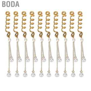 Boda Hair Jewelry Fashionable Easily Adjust Artificial Pearl Pendant Alloy Dreadlocks Rings Unique for Wedding Women