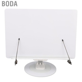 Boda Reading Stand Decorative Hand Free Portable Acrylic Foldable Book 360 Degree Rotating with Page Clips for Indoor