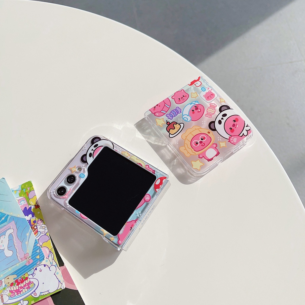 เคสโทรศัพท์มือถือแบบแข็ง-กันกระแทก-ลายการ์ตูนน่ารัก-สําหรับ-samsung-galaxy-z-flip5-z-flip-3-flip-4