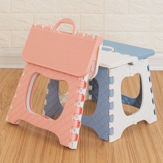 Hot Sale# folding stool plastic thickened small bench children adult outdoor portable folding chair small chair stall stool 8.18Li