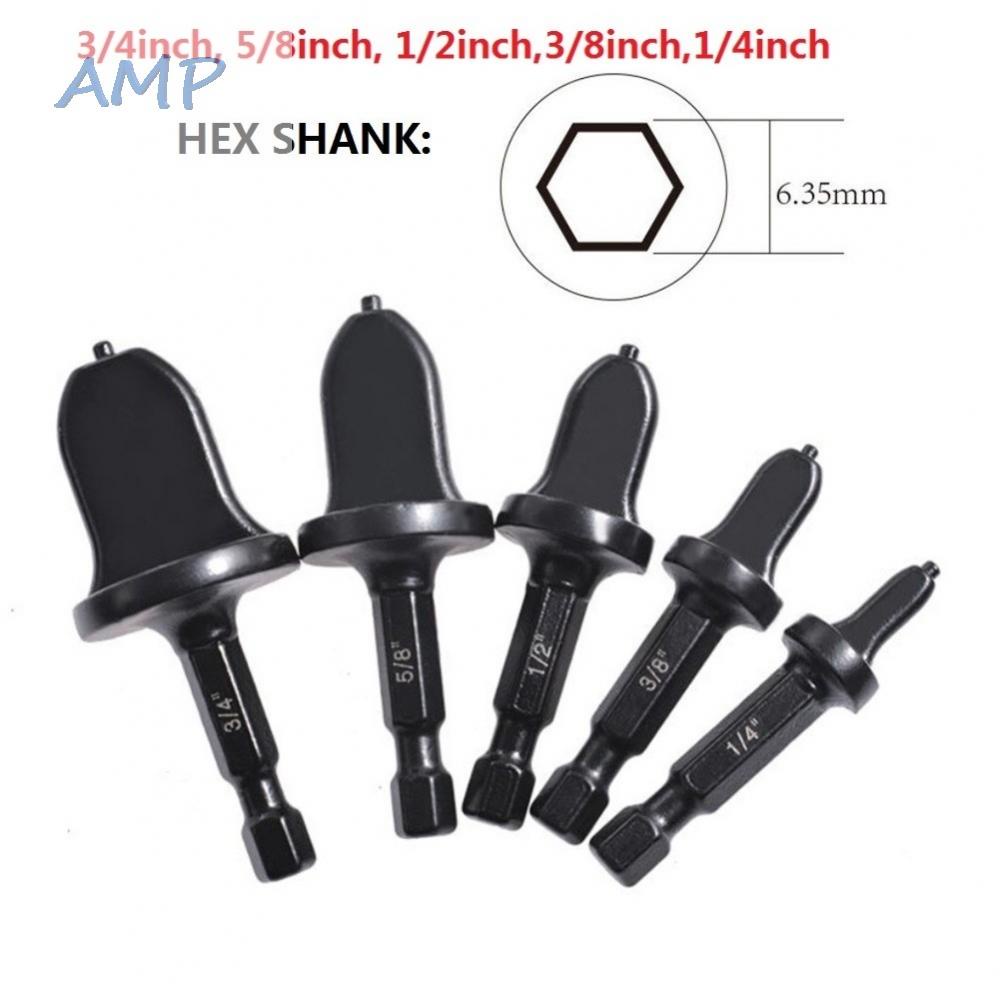 new-8-5pcs-1pcs-bearing-steel-tube-expander-swaging-tool-drill-bit-set-hex-shank-black