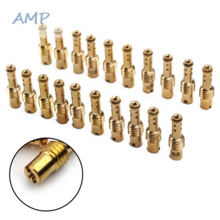 ⚡NEW 8⚡Pilot Jets 20pcs 5.0x0.8mm Gold New 8 Bleed Holes Kit For VM TM TMX Carb