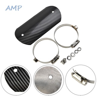 ⚡NEW 8⚡Exhaust Heat Shield Carbon Style Look Middle Pipe Muffler Protector Durable