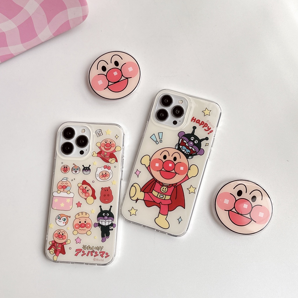 เคสโทรศัพท์มือถือ-ป้องกันกระแทก-แบบสองด้าน-ลาย-anpanman-สําหรับ-apple-iphone-14-13-12-11-pro-max