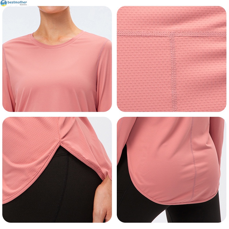 ชุดเสื้อผ้า-ทรงหลวม-ป้องกันรังสีอัลตราไวโอเลต-เหมาะกับใส่เล่นโยคะ-วิ่งออกกําลังกาย-สําหรับผู้หญิง