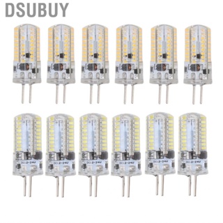 Dsubuy 6Pcs  Bulbs 5W AC 12V Warm White 2700-3000K 6000-6500K 500LM 72LED