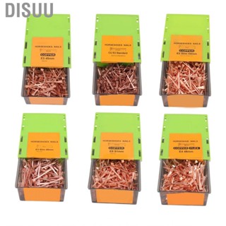 Disuu Horseshoe Nails  Shoeing Nails Straight with Plastic Case for Livestock Farm