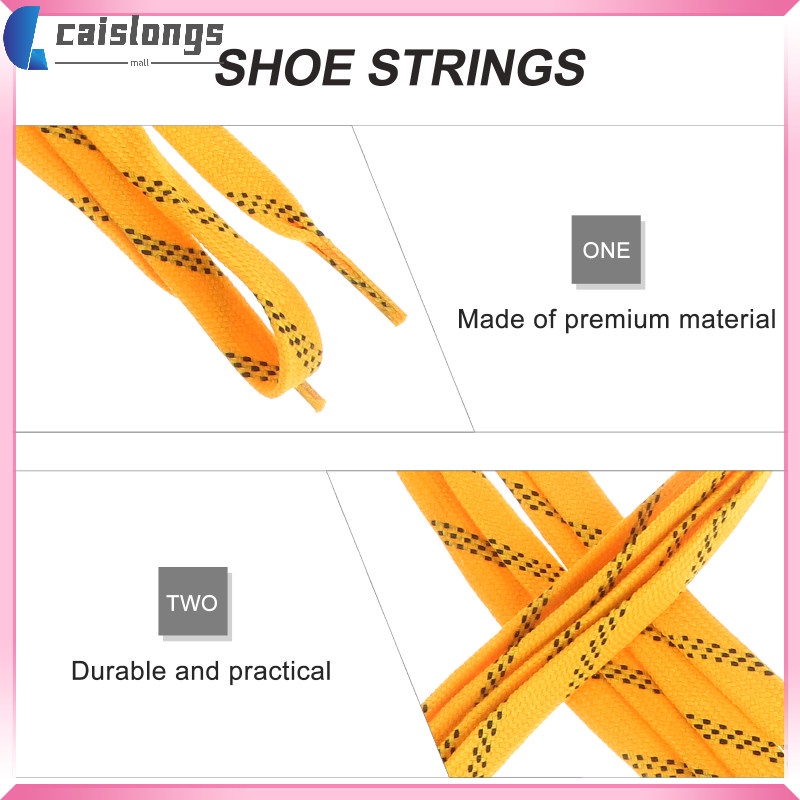 เชือกผูกรองเท้าโรลเลอร์สเก็ต-แบบเคลือบแว็กซ์-สําหรับรองเท้าสเก็ต-เชือกผูกรองเท้าฮอกกี้-น้ําแข็ง