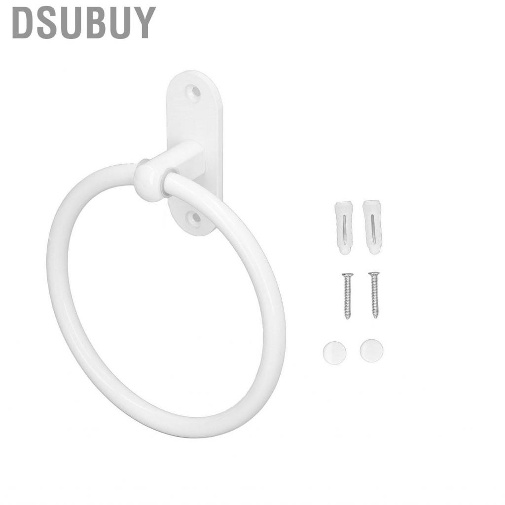 dsubuy-bathroom-towel-holder-aluminium-alloy-space-saving-white-elegant-style-washro-us