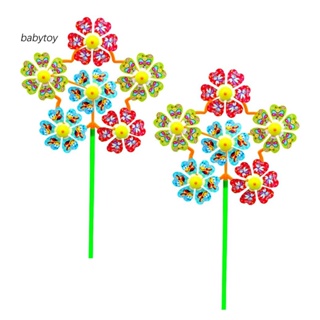 Baby กังหันลม ดอกไม้ สปินเนอร์ 2 ชิ้น บ้าน สวน ตกแต่ง ของเล่นเด็ก