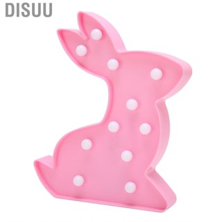 Disuu  Night Light Rabbit Shape Desk Decorative Lamp for Bedroom Party Shelf