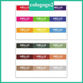 Cologogo2 สติกเกอร์ฉลากชื่อ อเนกประสงค์ กันน้ํา มีกาวในตัว หลากสี 45 ชิ้น