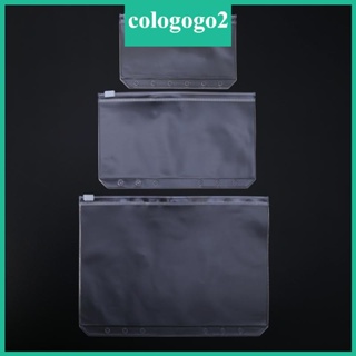 Cologogo2 กระเป๋า PVC ใส มีซิป สําหรับใส่จัดเก็บโน้ตบุ๊ก ไดอารี่ วันแพลนเนอร์ นามบัตร