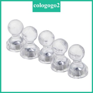 Cologogo2 สติกเกอร์กระดานไวท์บอร์ด แบบแม่เหล็ก พลาสติกใส ไม่มีสี 6 ชิ้น