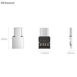 [DEhonest] อะแดปเตอร์แปลง USB-C 3.1 Type C ตัวผู้ เป็น USB ตัวเมีย OTG สําหรับดิสก์ U