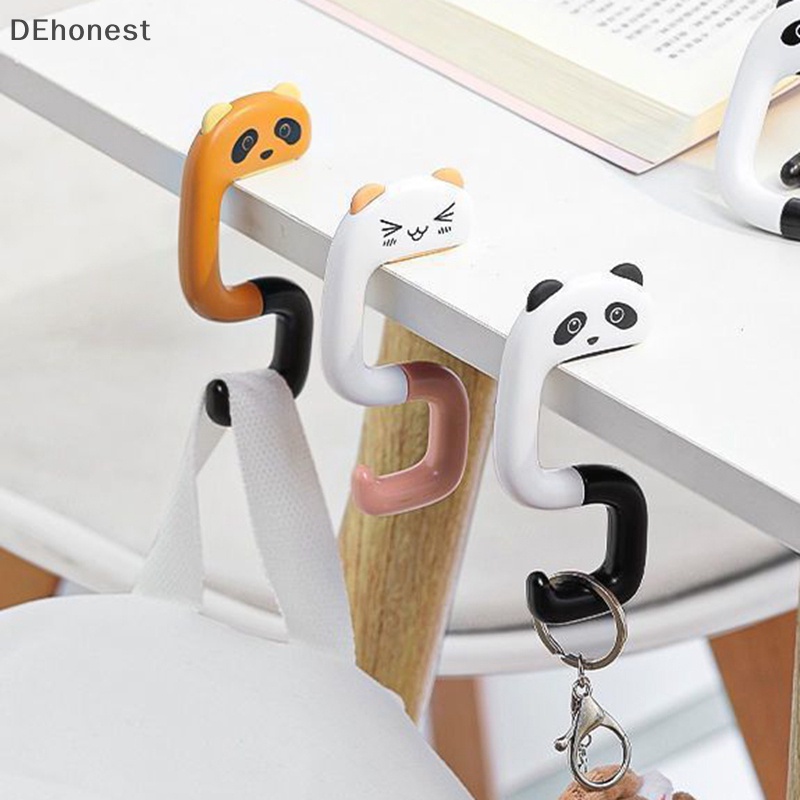 dehonest-ตะขอพลาสติก-รูปสัตว์น่ารัก-ขนาดพกพา-สําหรับแขวนกระเป๋าถือ-กระเป๋าสตางค์-ติดผนัง
