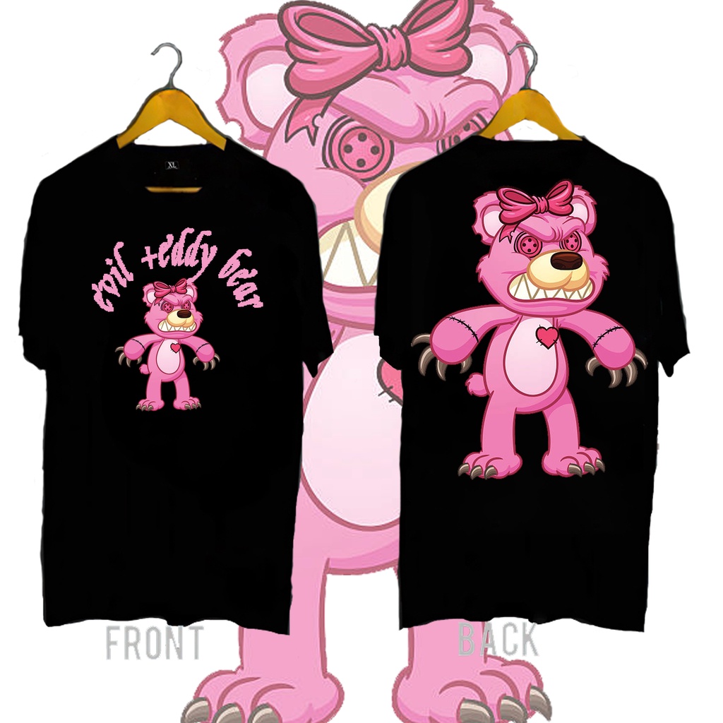 สไตล์ใหม่-ขายร้อน-ku-sh-evil-teddy-bear-trend-new-design-bully-เสื้อยืดแฟชั่นพิมพ์