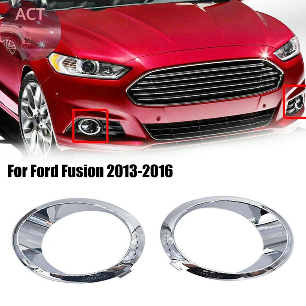 แหวนไฟตัดหมอก-ด้านหน้าซ้าย-ขวา-โครเมี่ยม-สําหรับ-ford-fusion-2013-2016-2-ชิ้น