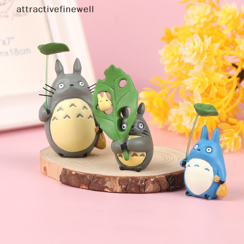 attractivefinewell-โมเดลฟิกเกอร์-totoro-girl-with-leaf-my-neighbor-totoro-ของเล่นสําหรับเด็ก-1-ชิ้น