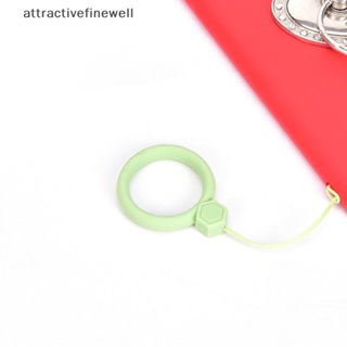 [attractivefinewell] แหวนซิลิโคน แบบสั้น กันหาย สําหรับห้อยโทรศัพท์มือถือ TIV