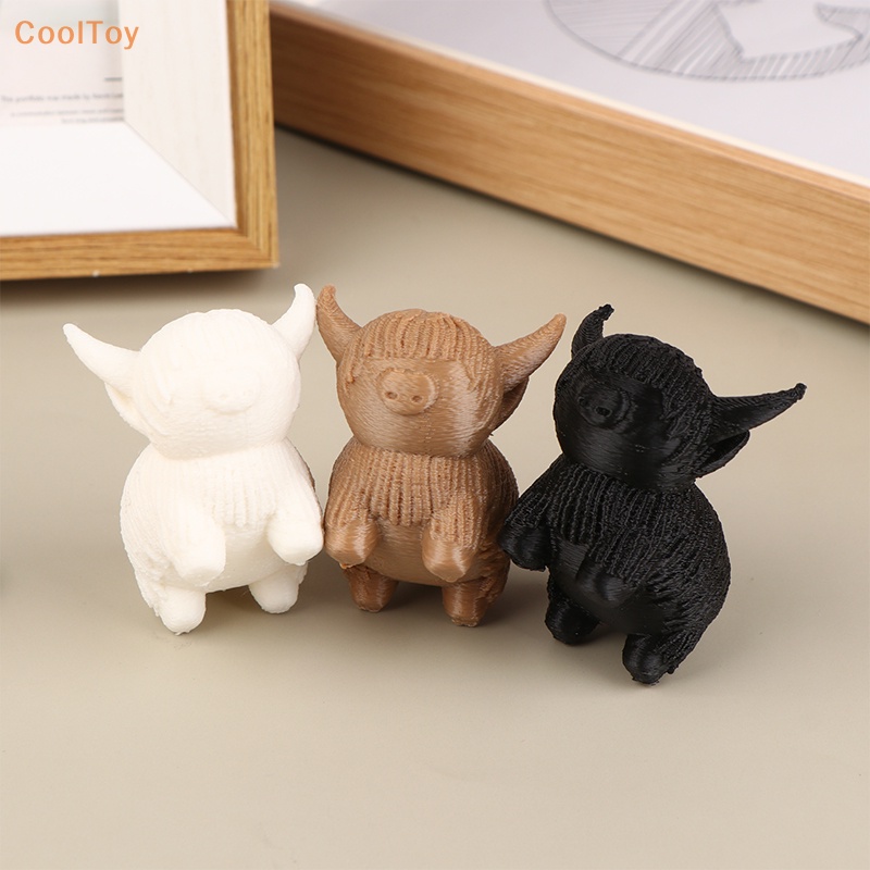 cooltoy-ฟิกเกอร์-รูปวัวไฮแลนด์-ขนาดเล็ก-สําหรับตกแต่งบ้าน-ฟาร์ม-ขายดี