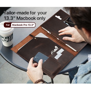 เคสหนัง ขนาด A4 13.3 นิ้ว สําหรับแล็ปท็อป MacBook Pro Air Ipad Pro 12.9