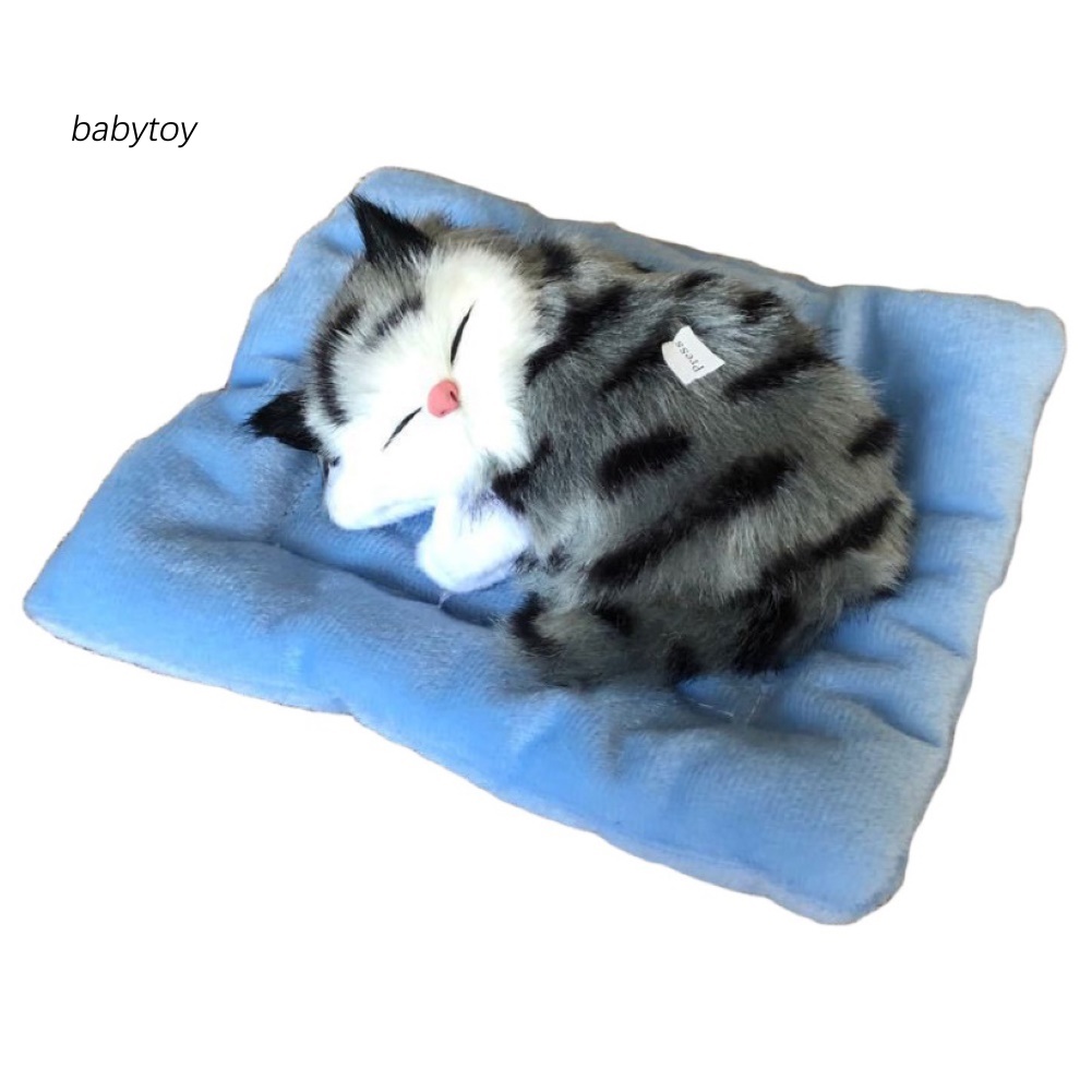 baby-ตุ๊กตาแมวนอนหลับ-เสมือนจริง-แบบมีเสียง-วัสดุคาร์บอน-สําหรับตกแต่งรถยนต์