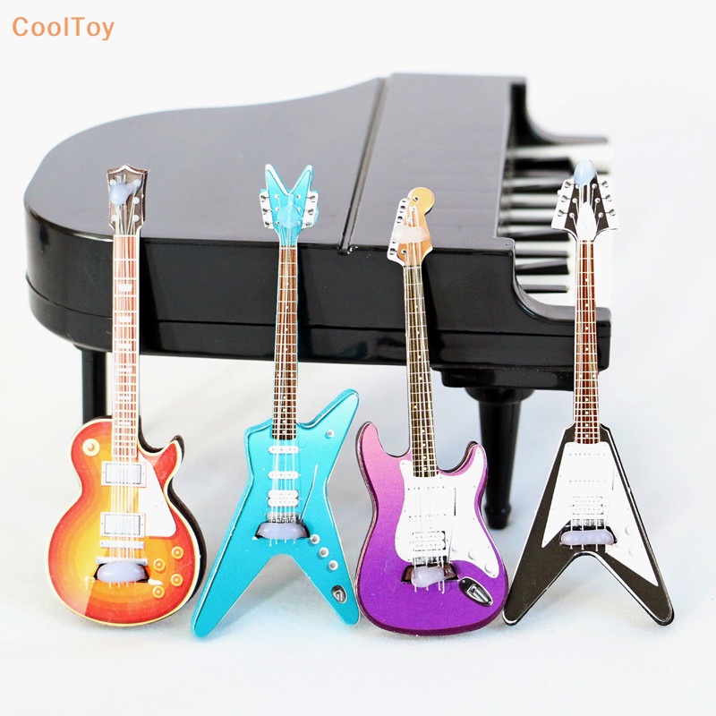 cooltoy-โมเดลกีตาร์-เครื่องดนตรี-สําหรับตกแต่งบ้านตุ๊กตา-1-ชิ้น