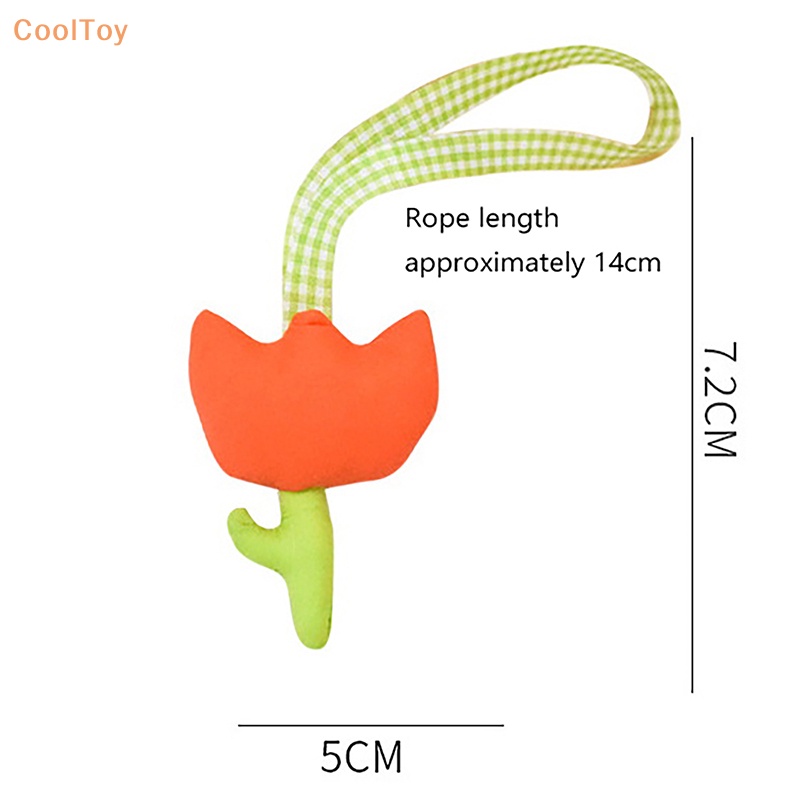 cooltoy-พวงกุญแจ-จี้รูปดอกทิวลิปน่ารัก-คละสี-สําหรับห้อยกระเป๋า