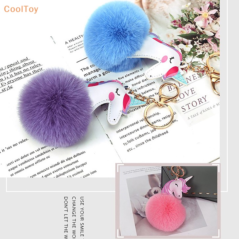 cooltoy-ตุ๊กตายูนิคอร์นน่ารัก-ขนกระต่ายเทียม-ลูกบอลปอมปอม-ตุ๊กตาสัตว์-สําหรับเด็ก-ของขวัญของเล่นน่ารัก-ขนาดเล็ก-ขายดี