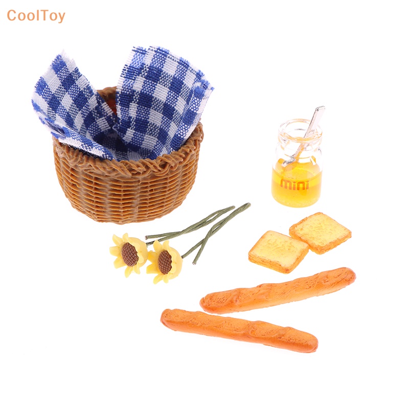 cooltoy-ตะกร้าผ้าใส่ขนมปัง-น้ําผึ้ง-ขนาดเล็ก-1-12-สําหรับตกแต่งบ้านตุ๊กตา-1-ชุด
